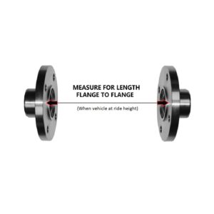Tom Woods Driveshaft flange to flange length