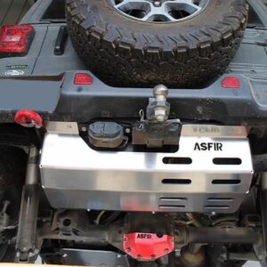 Jeep Wrangler JL Eco-Diesel DPF \ Exhaust Skid Plate | LWB | with Plastic Rear Bumper